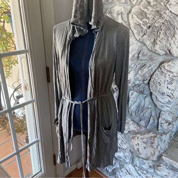 TORRID super soft knit gray robe - Picture 3 of 3